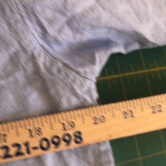 Vintage Citi Craze Women's L Blue Button Front Embroidered Flowers Short Sleeve - Picture 6 of 7